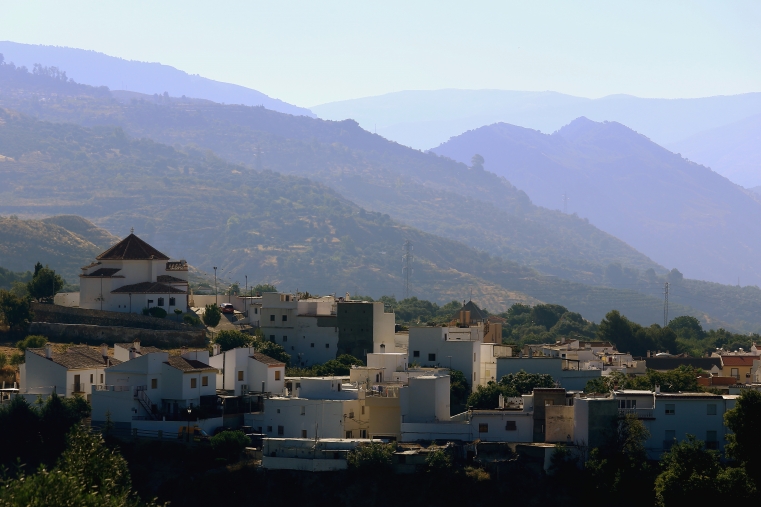 Orgiva village from the road to Sierra Nevada